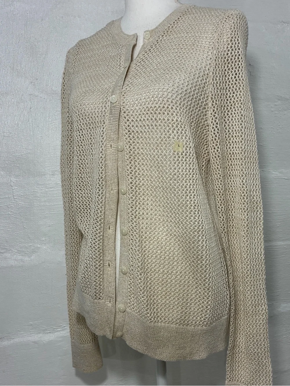 LOFT OPEN KNIT BUTTON CARDIGAN NEW WITH TAG